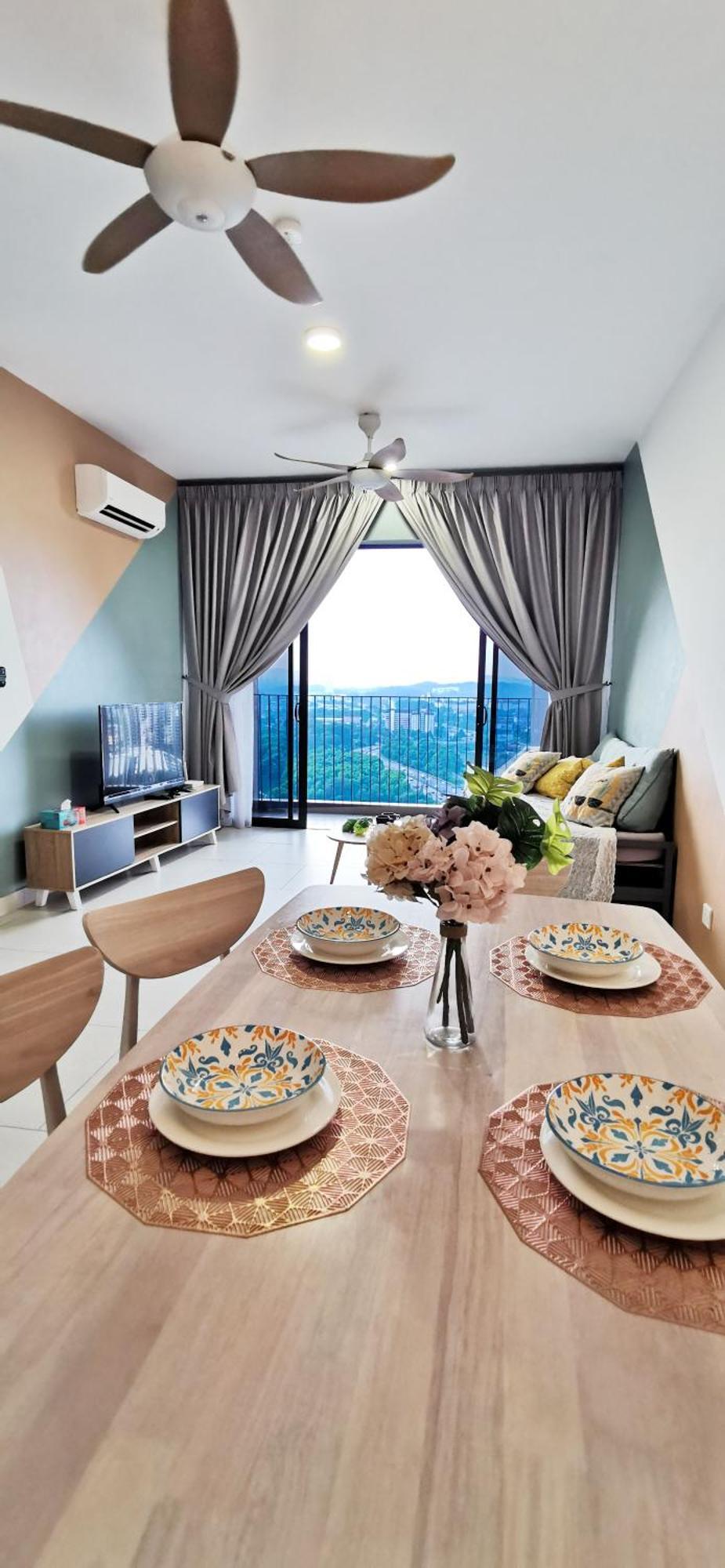 Astetica Pool & Lake View High Floor 100Mbps Wifi Netflix Seri Kembangan Quarto foto